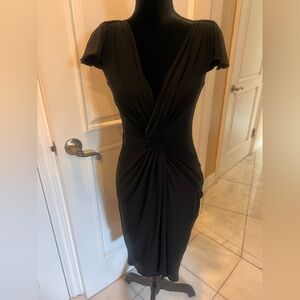 Just...Taylor Chic Black Midi Dress